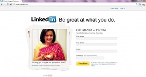 Linkedin Home Page as on Oct 31st 2011